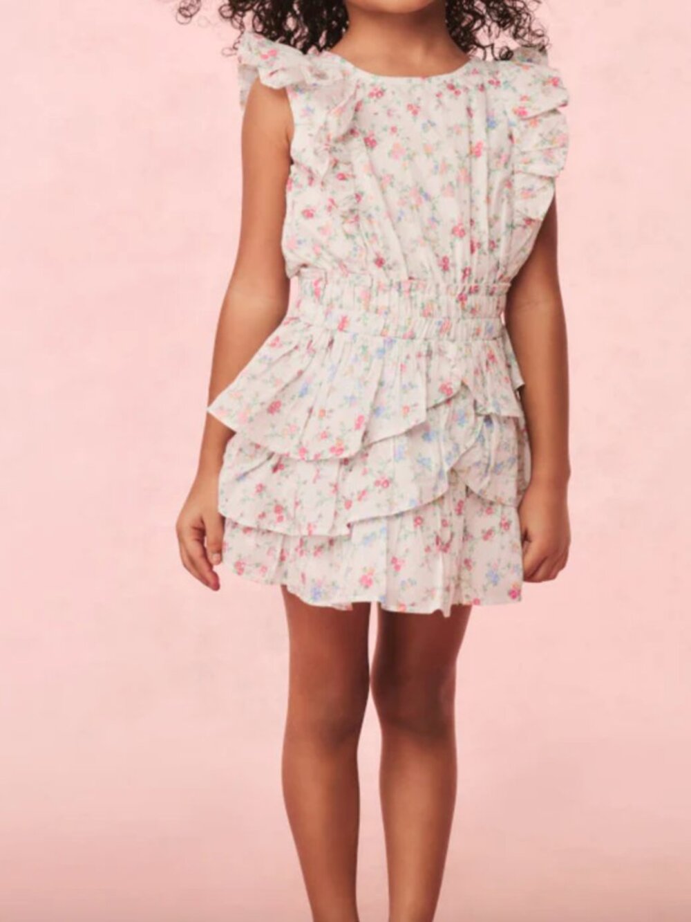 NWOT Loveshackfancy Girls Blooming Floral Decker Dress Size - 8/9Y